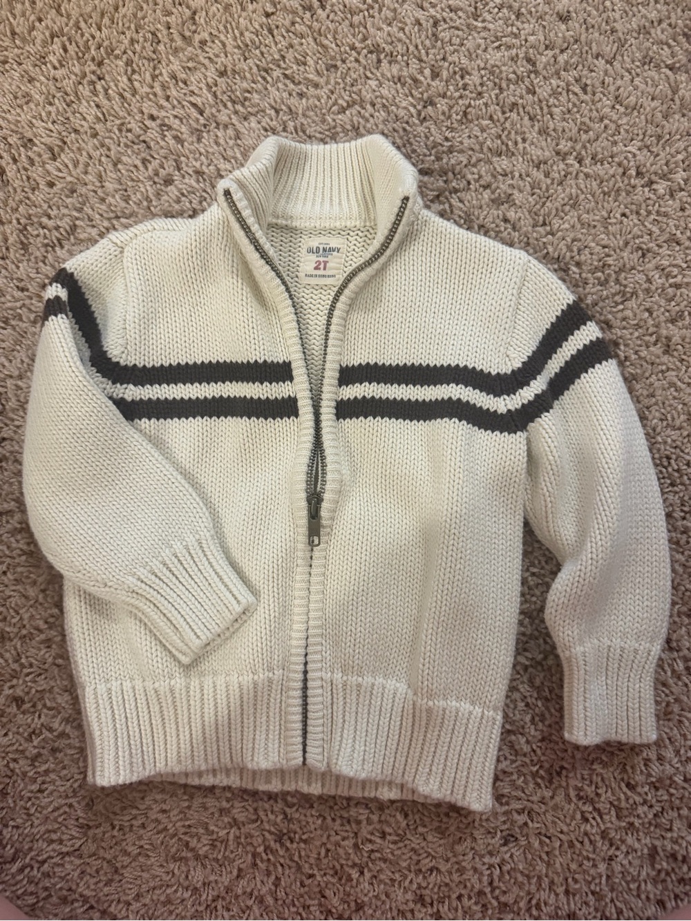 Vintage old navy toddler boys zip sweater